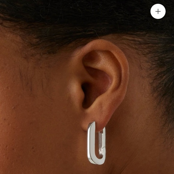 Jenny Bird Silver U Link Earrings - Picture 5 of 6